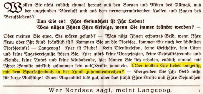 aus dem Langeooger Gästeführer von 1934 schatz38