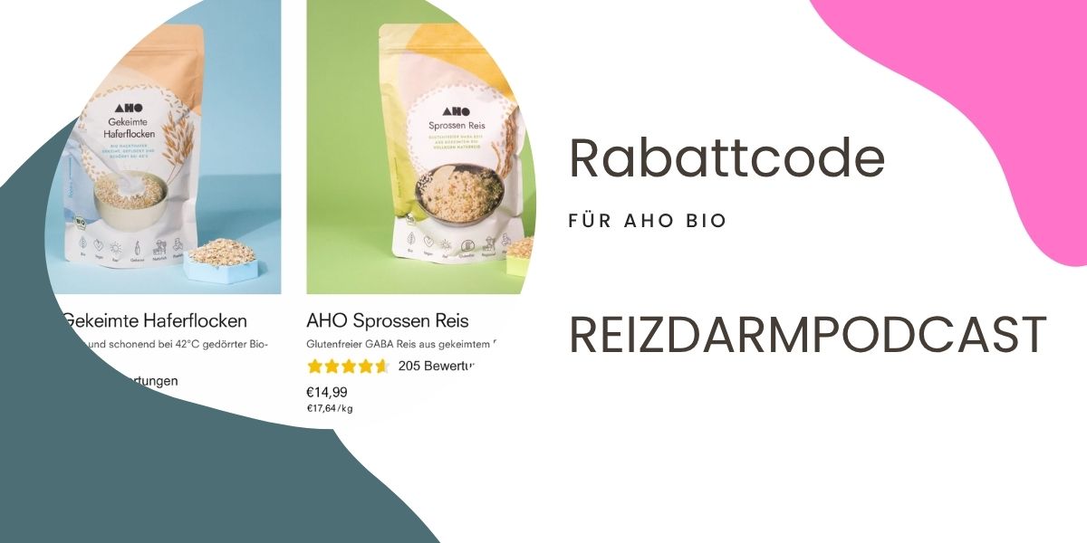 Dauerhafter Rabattcode für AHO BIO - reizdarmpodcast