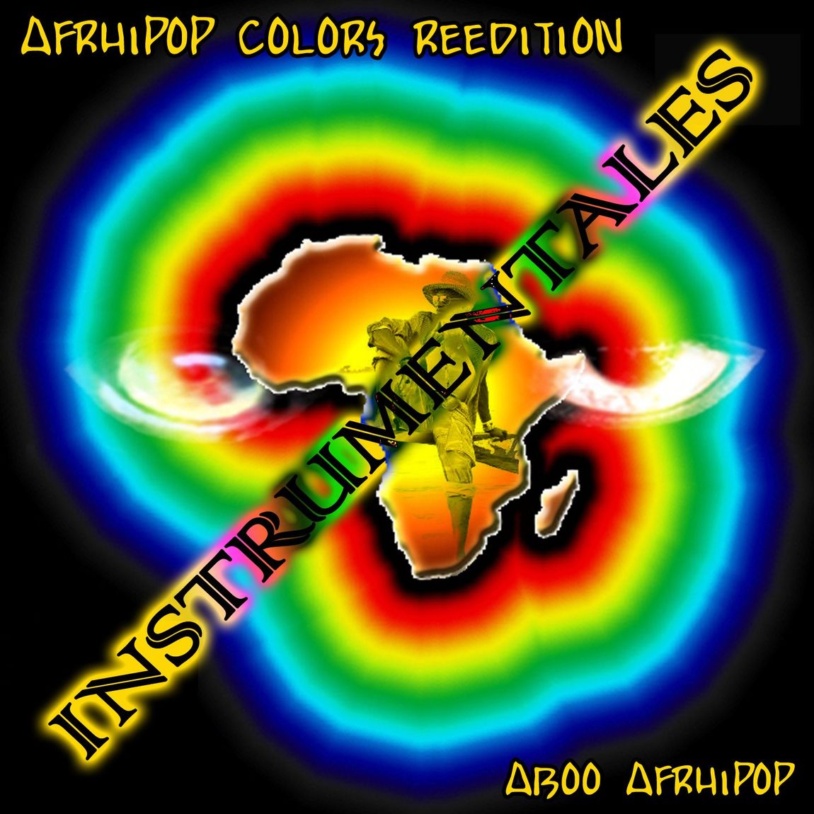 Visuel Pochette Album Afrhipop Colors version Instrumentale de l'Artiste Aboo AfrHipoP