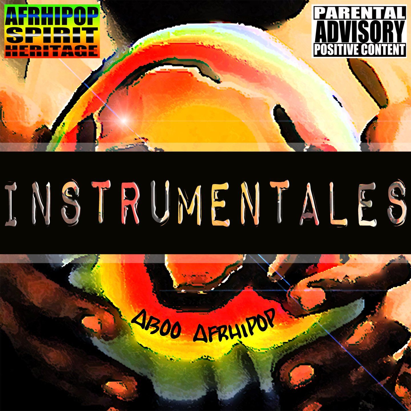 Visuel pochette Album Afrhipop Spirit Heritage version Instrumentale de l'Artiste Aboo AfrHipoP