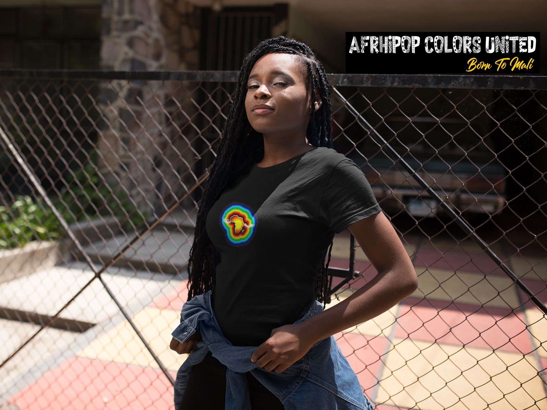 Tshirt AFRHIPOP COLORS Femme