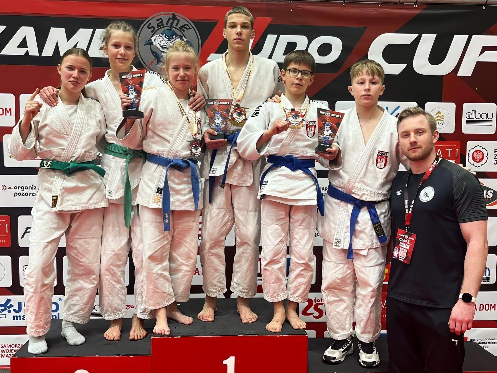 Das erfolgreiche Hamburger Team in Warschau beim U16 Same Judo Cup
