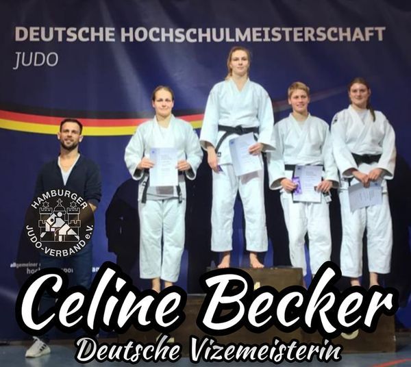 Celine Becker ist neue deutsche Hochschulvizemeisterin bis 63 kg!