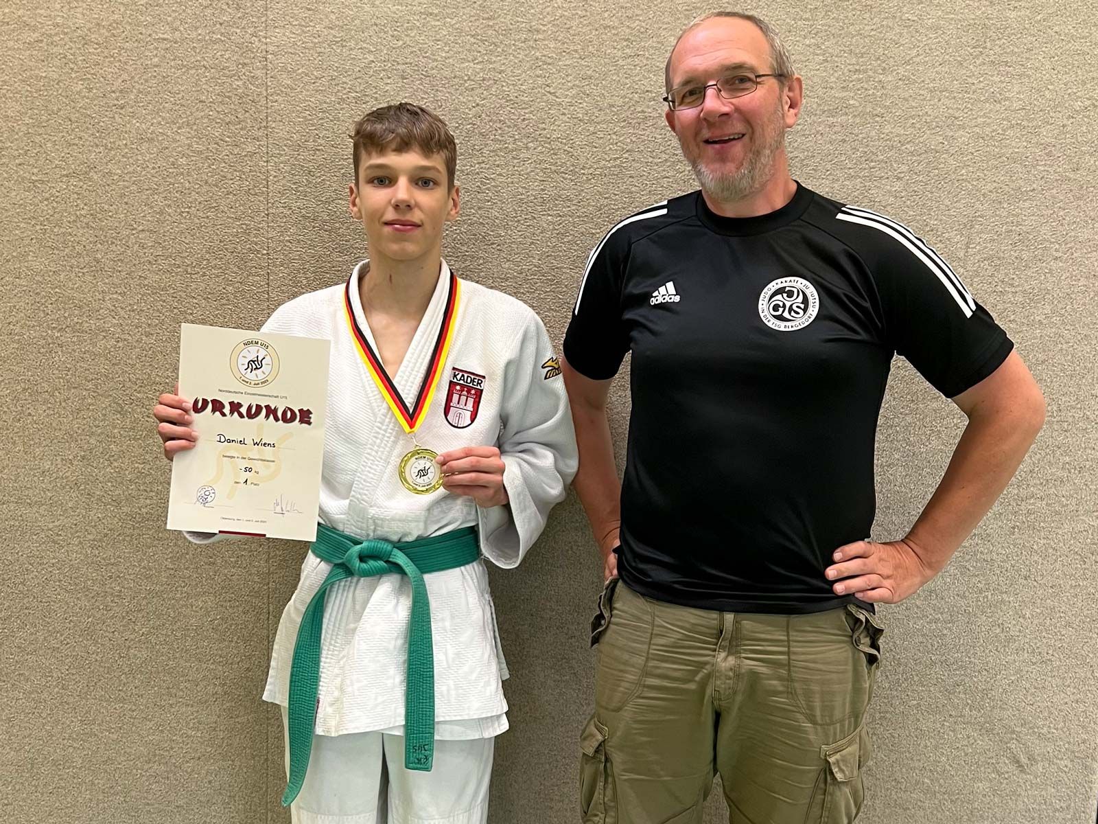 Daniel Wiens von der JGS wird Norddeutscher Meister bis 50 kg.