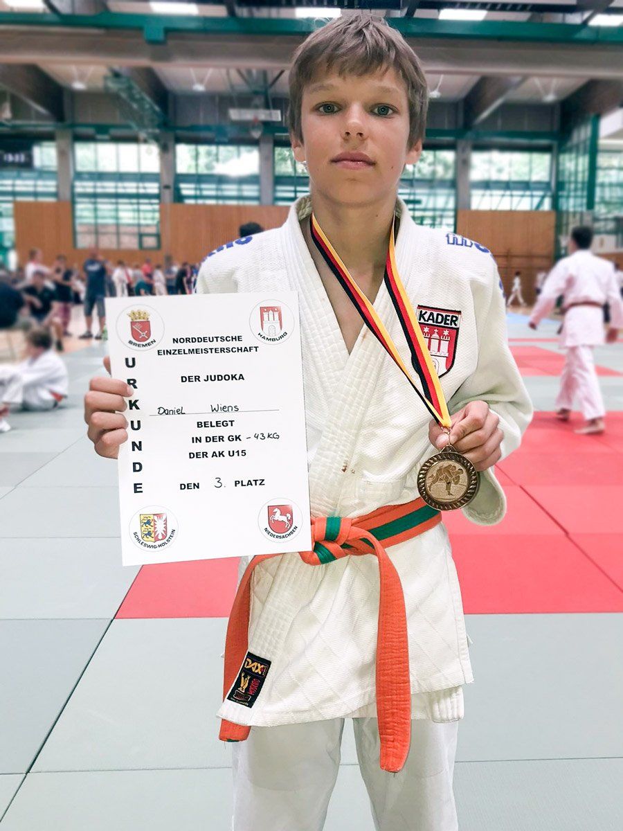 Daniel Wiens erkämpft sich Bronze bis 43 kg