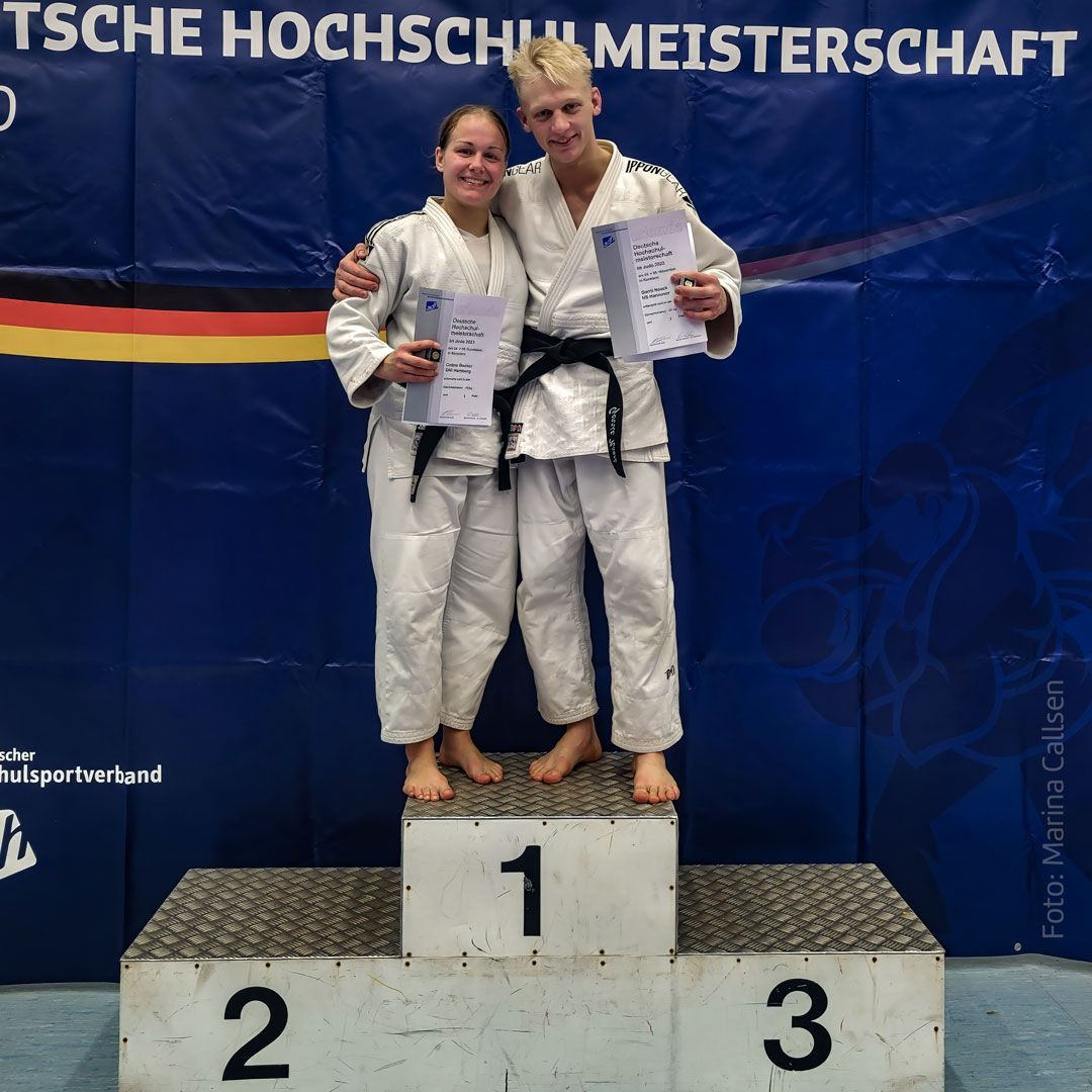 Celine Becker bis 70 kg und Gerrit Noack bis 81 kg sind Deutsche Hochschulmeister 2023