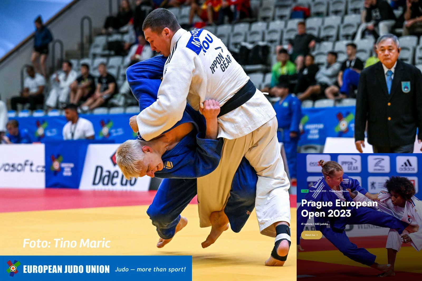 Gerrit siegt mit starker Technik nach einem Freilos in Runde 2  bei den European Open in Prag