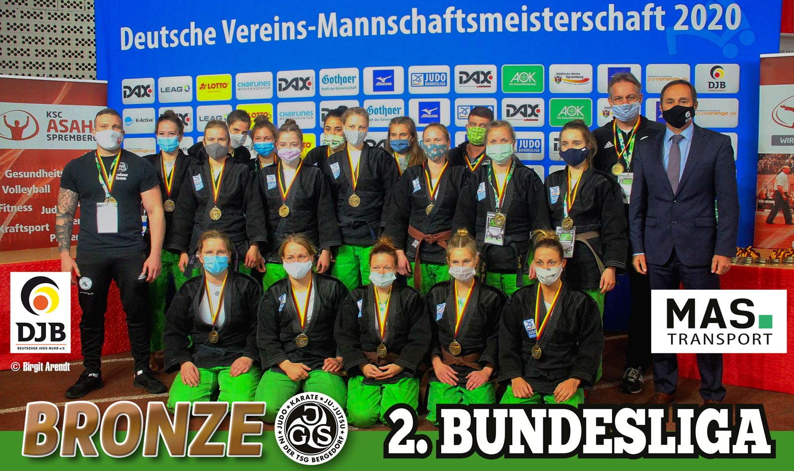 Bronze für das Frauenteam der JGS in der 2. Judo-Bundesliga 2020