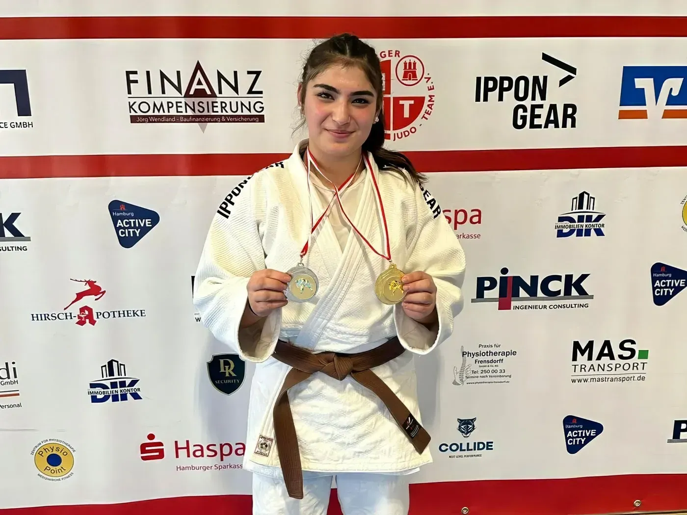 Narin Bozkurt bis 63 kg- Hambuger Meisterin der U18 und Vizemeisterin der U21