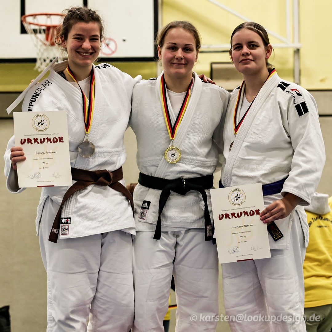 Norddeutsche Meisterin Celine Becker und Vizemeisterin Fielena Brammer