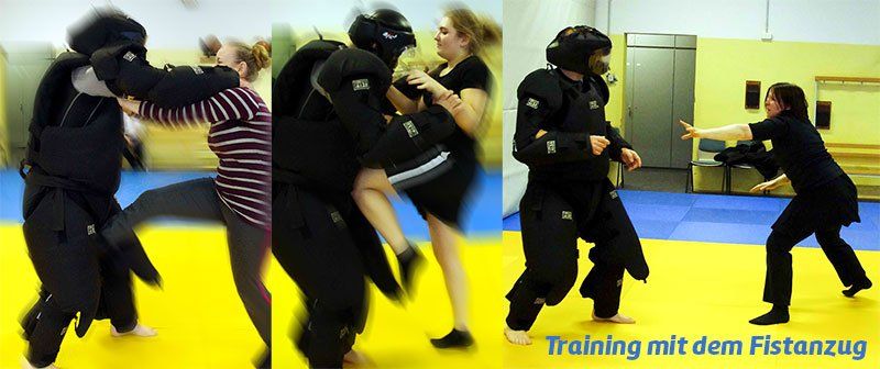 Training mit dem Fistanzug beim Ju-Jutsu