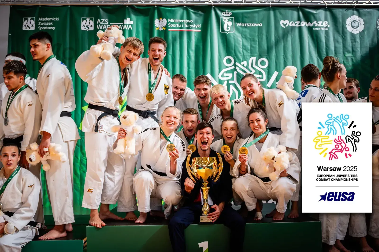 Gerrit Noack wird mit dem Mixed Team der Uni Leibzig Europameister 2025