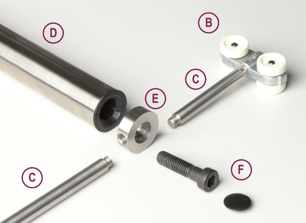 Einzelteile des dressgliders, Abb. 2 Einzelteile des dressgliders, Abb. 2
