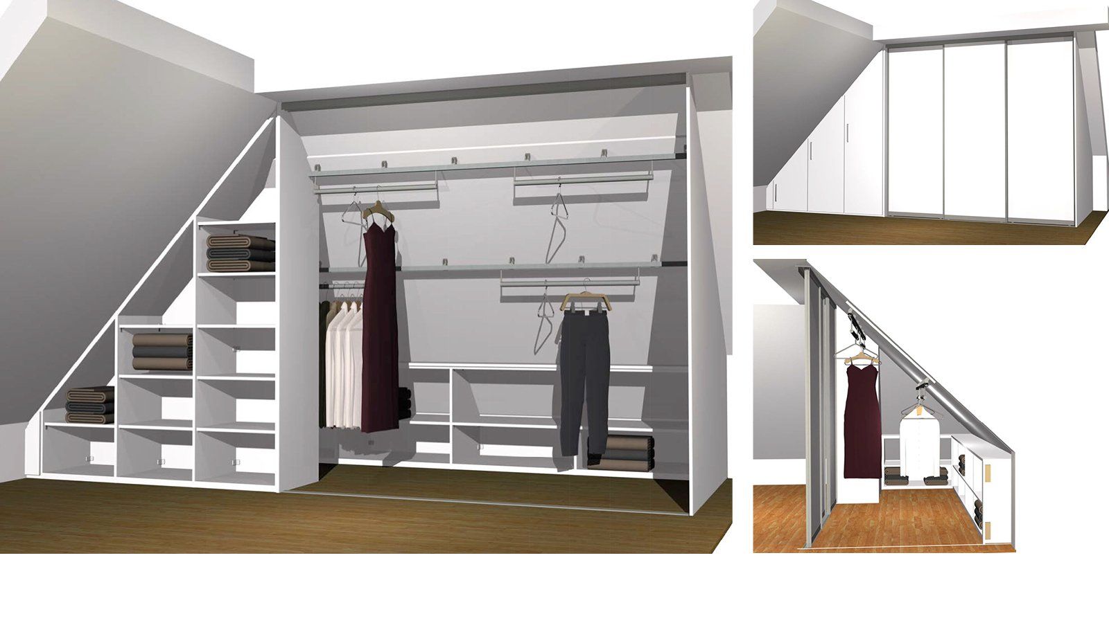 Der dressglider hinter Schiebetüren