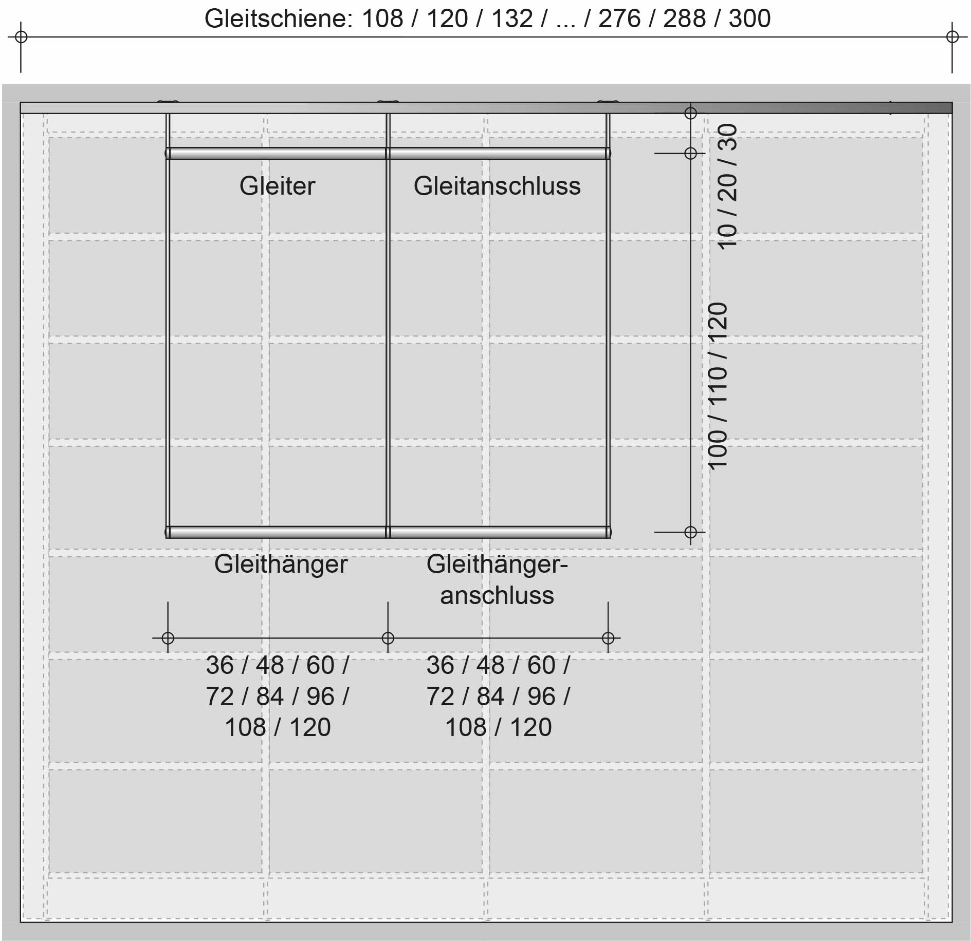 dressglider-Planung: Gleiter, Gleithänger und Gleitanschluss 1 Zeichnung dressglider-Planung: Gleiter, Gleithänger und Gleitanschluss 1, Zeichnung