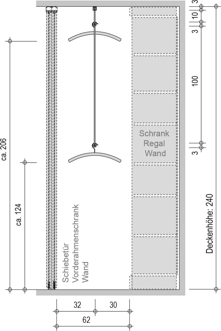 dressglider-Planung: Raumhöhe 240 cm 2 dressglider-Planung: Raumhöhe 240 cm 2