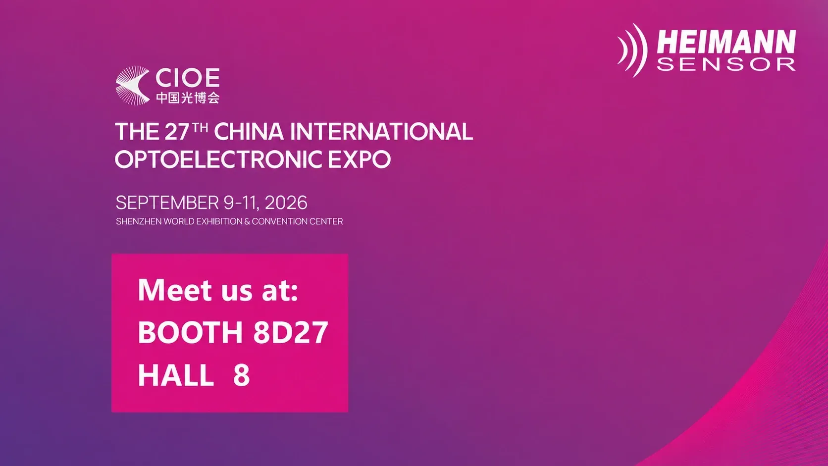 Heimann Sensor at CIOE 2026 in Shenzen