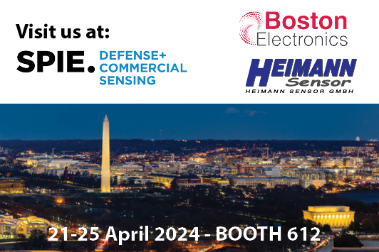 Visit Heimann Sensor at the Boston Electronics Boot 612 at SPIE DEFENCE+COMMERCIAL SENSING 2024