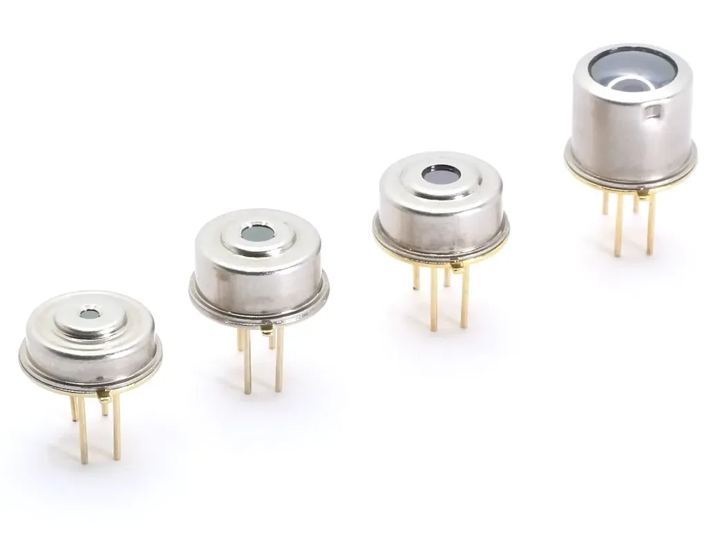 Low resolution infrared thermopile array sensors with 16x16 pixel elements and lens optics in TO-39 housing