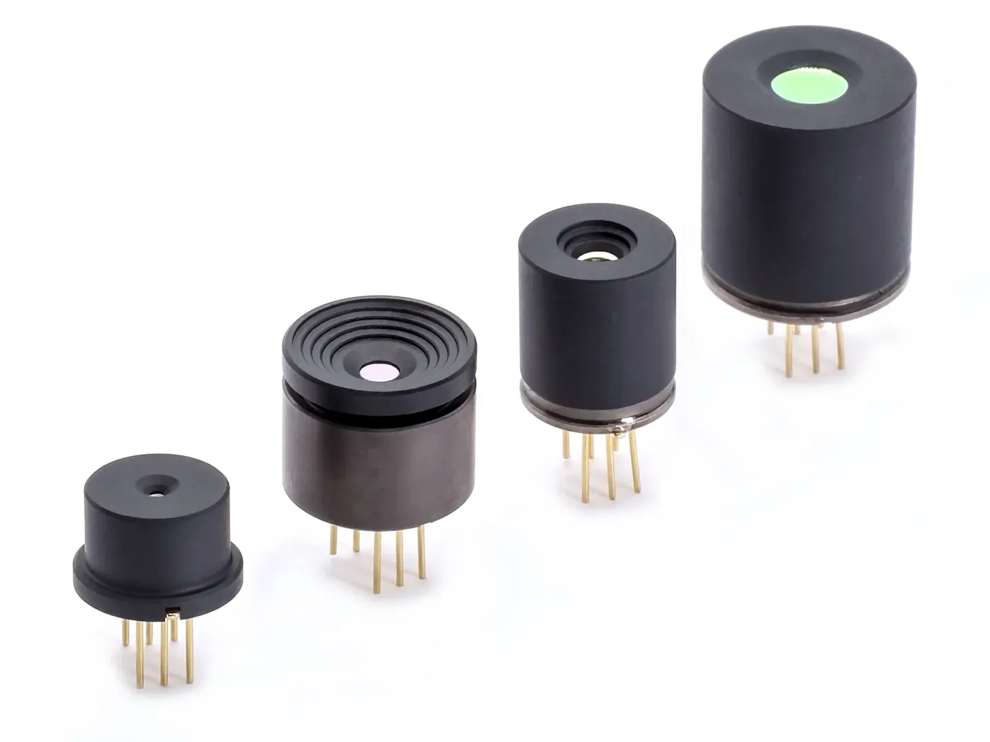 Low resolution infrared thermopile array sensors with 16x16 pixel elements and lens optics in TO-39 housing