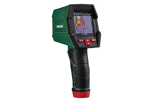 Heimann Sensor's infrared array HTPA32x32d in Parkside Thermal imaging camera now available at LIDL