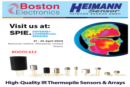 Visit Heimann Sensor at the Boston Electronics Boot 612 at SPIE DEFENCE+COMMERCIAL SENSING 2024
