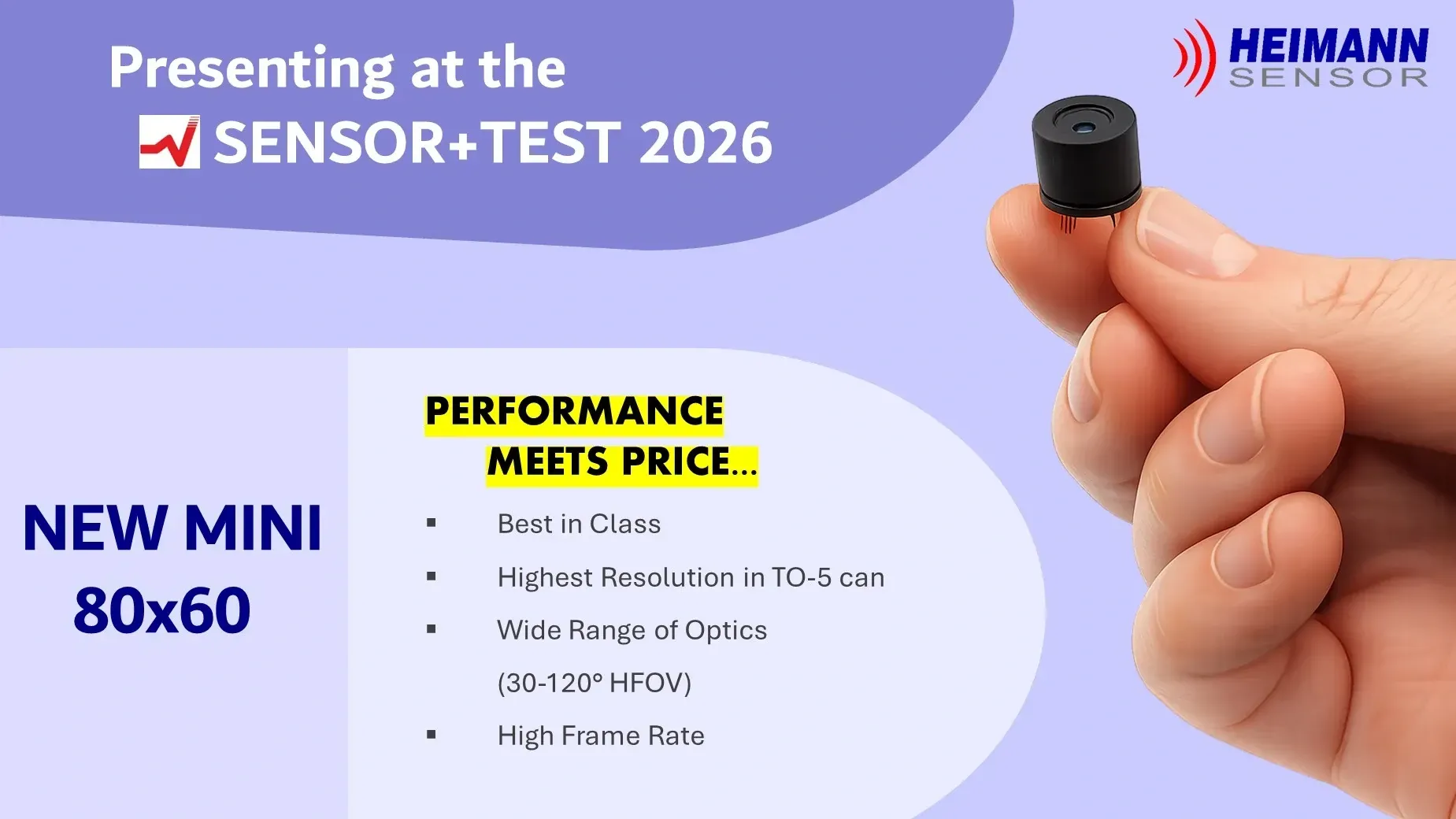 Heimann Sensor is exhibiting at the Sensor+Test 2026 in Nürnberg