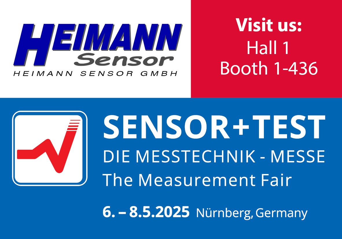 Heimann Sensor exhibits at the Sensor+Test 2025 at Booth 1-436.