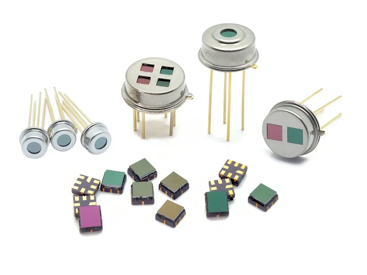 collection of various thermopile infrared sensors