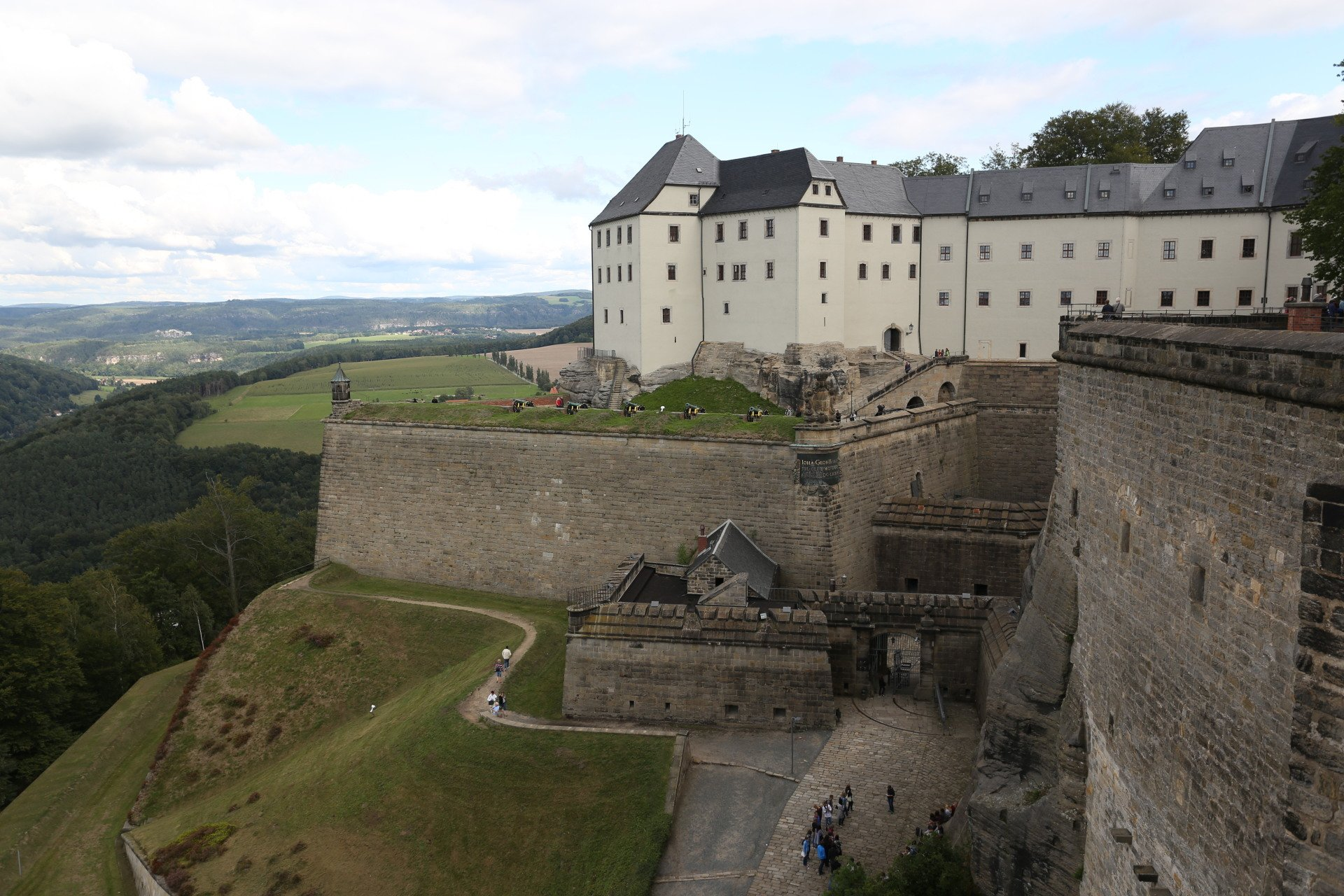 Wandern in der Sächsischen Schweiz/ Elbsandsteingebirge/ Festung Königstein/ Landpension in Rosenthal-Bielatal