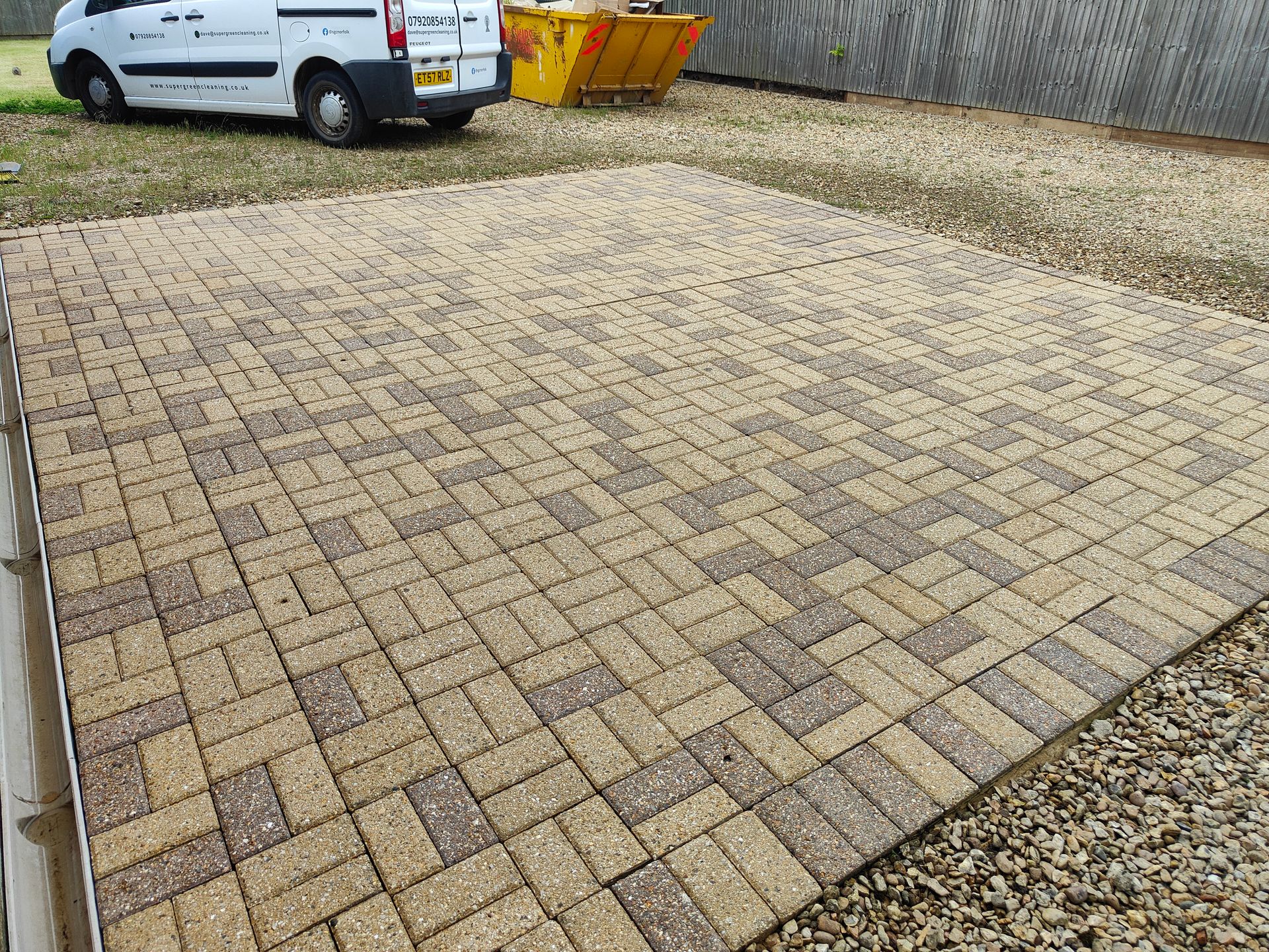 Driveway after