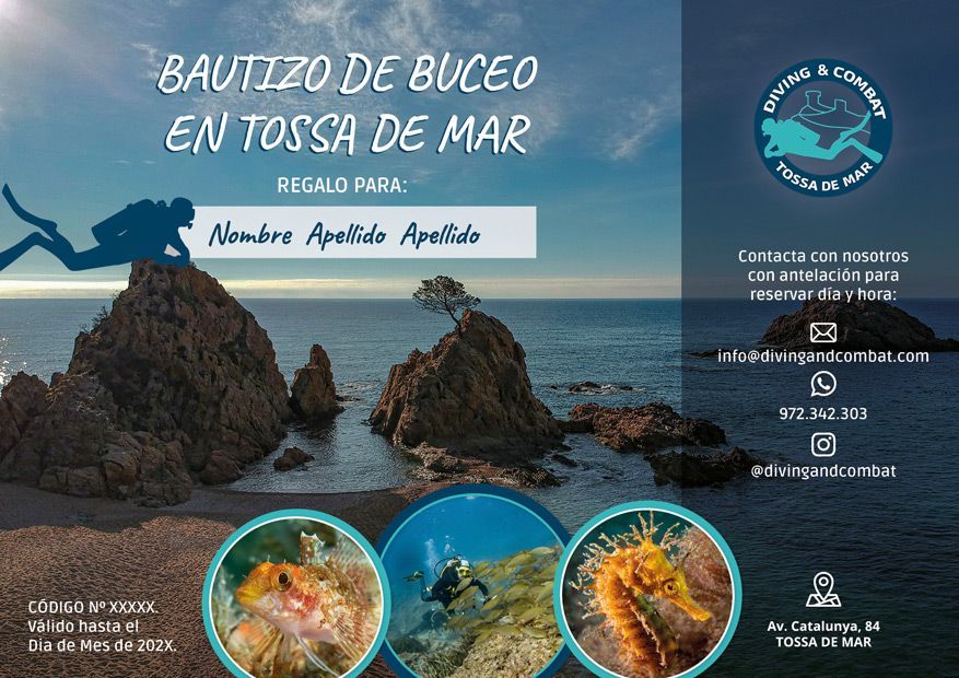 Regalar Bautismo de Buceo en Tossa de Mar regalar bautismo buceo tossa de mar