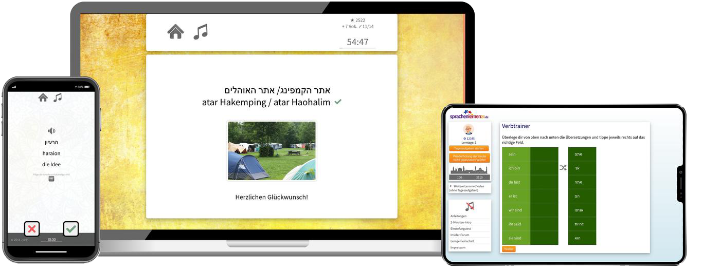 Hebräisch lernen - Basiskurs A1/A2 Hebräisch lernen - Basiskurs A1/A2