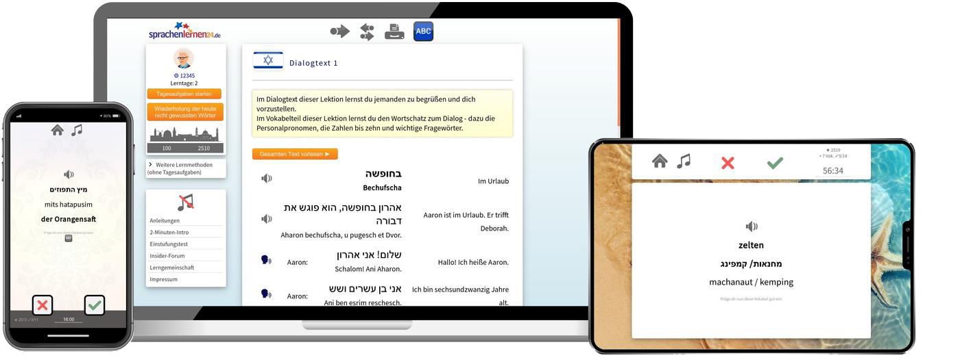 Hebräisch lernen - Fachwortschatz C1/C2 Hebräisch lernen - Fachwortschatz C1/C2