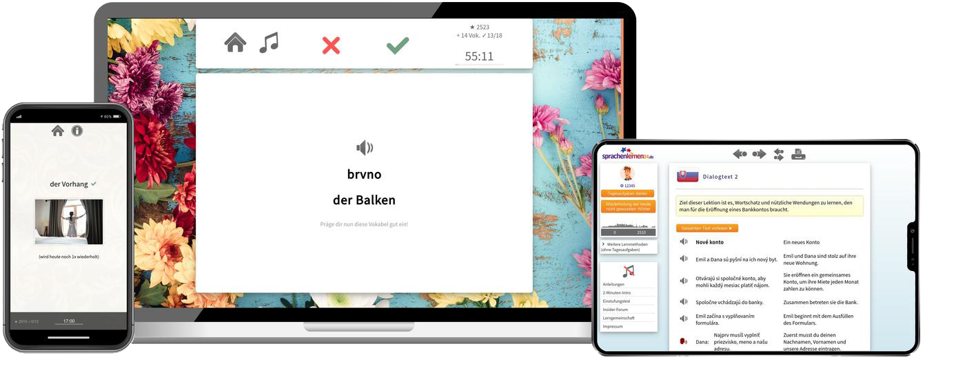 Slowakisch lernen - Aufbaukurs B1/B2 Slowakisch lernen - Aufbaukurs B1/B2