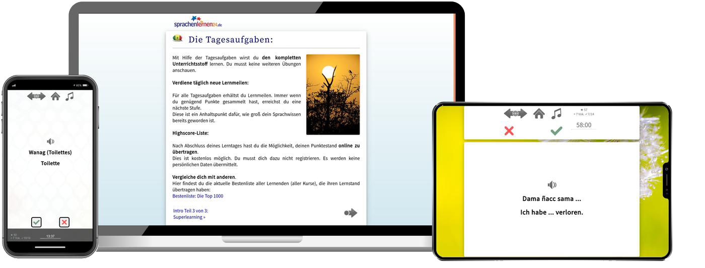 Deutsch lernen für Usbeken - Expresskurs Deutsch lernen für Usbeken - Expresskurs