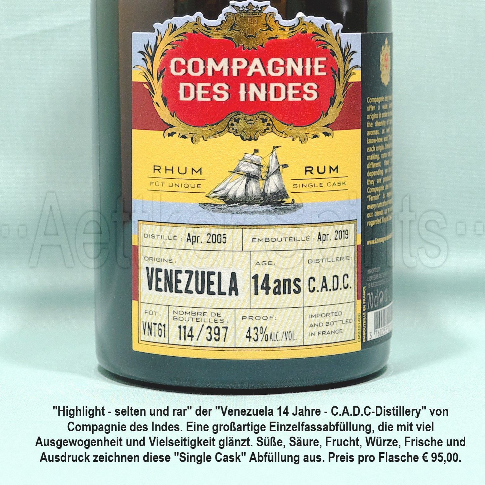 Venezuela-14Jahre_Compagnie des Indes bei Aettker-Spirits