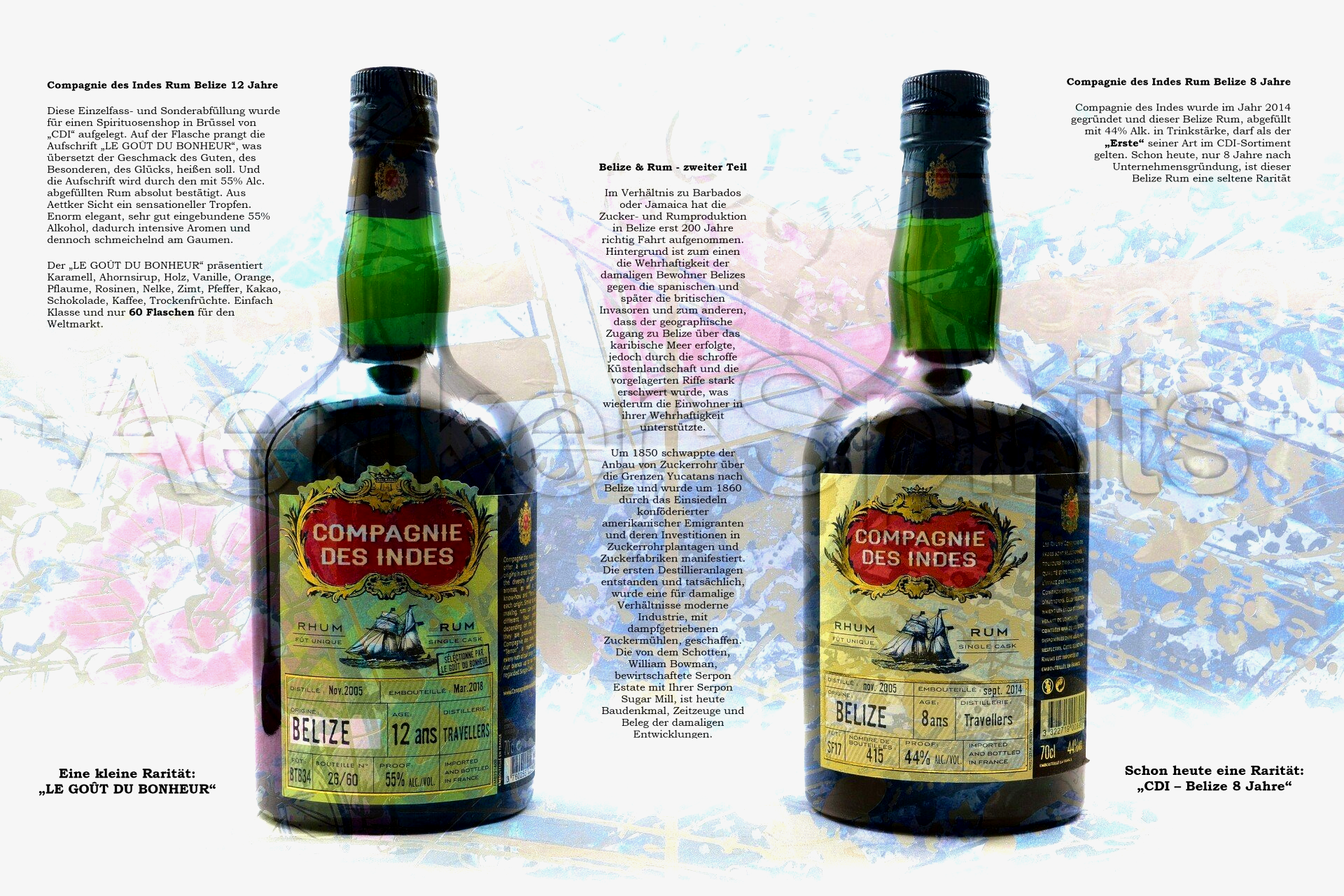 Aettker-Spirits & Compagnie des Indes Belize Raritäten