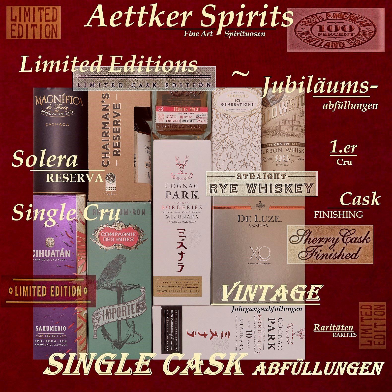 Top-Produkte Aettker Spirits-Single Cask Rum-Cachaca-Arrak