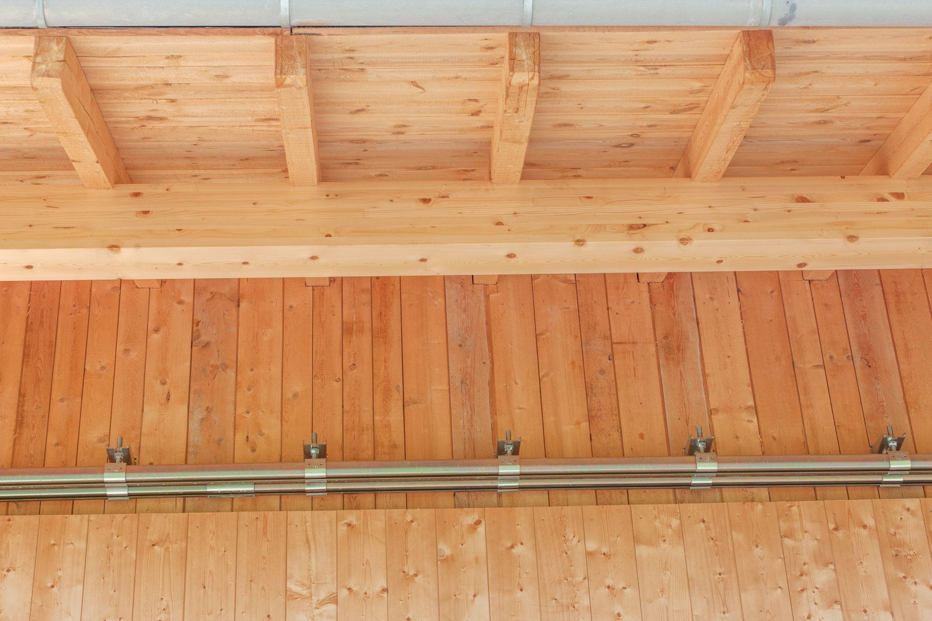Hallenkonstruktion aus Holz Detail
