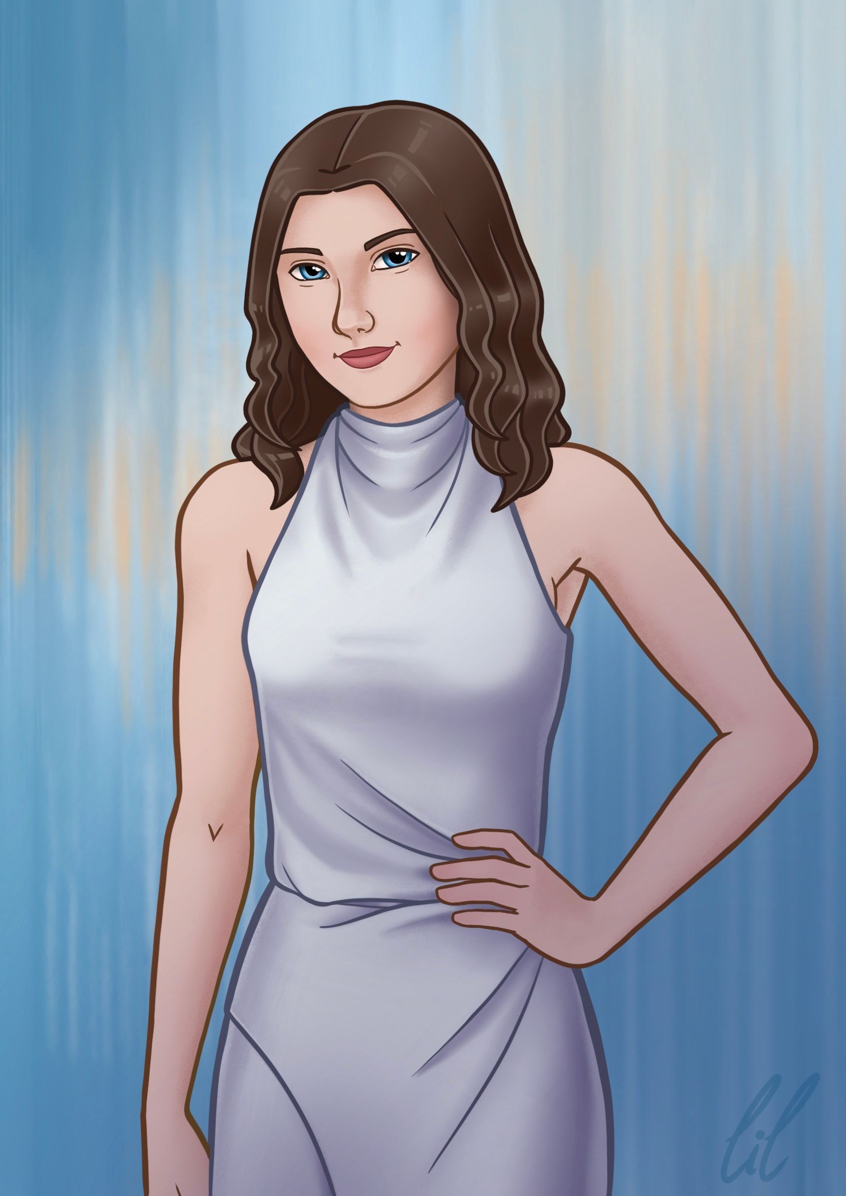 Carry Andrews Illustration von Carry Andrews aus der Dürre-Trilogie von D. K. Berg