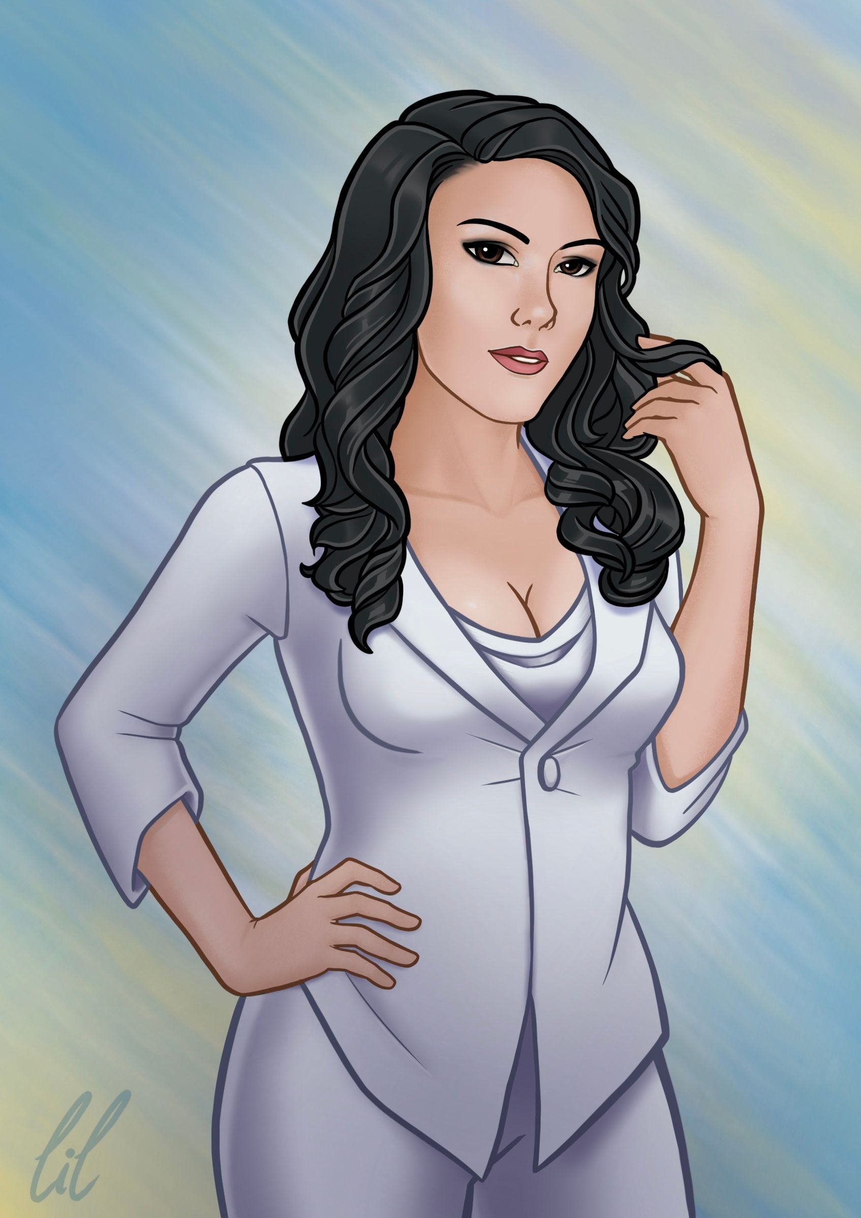 Melinda Bows Illustration von Melinda Bows aus der Dürre-Trilogie von D. K. Berg