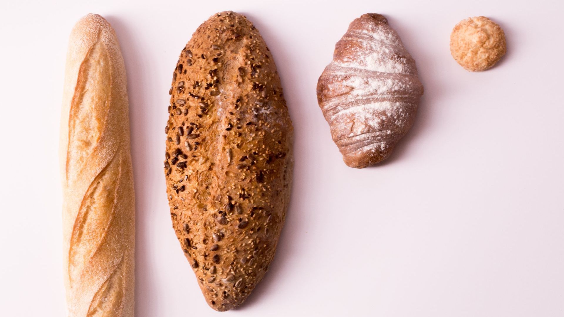 Verschiedene Brot- und Gebäcksorten
