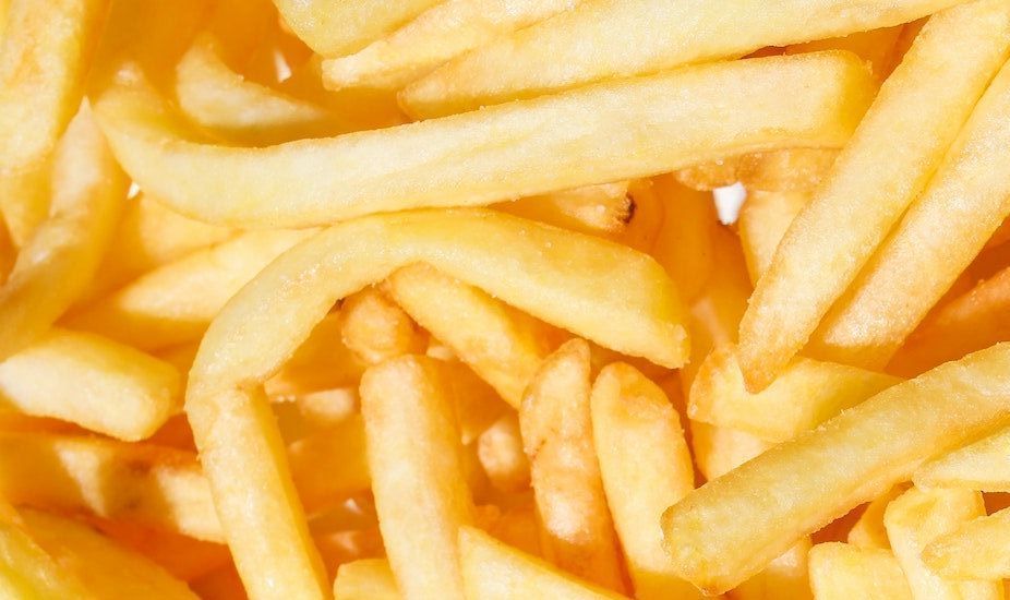 Nahaufnahme von Pommes Nahaufnahme von Pommes