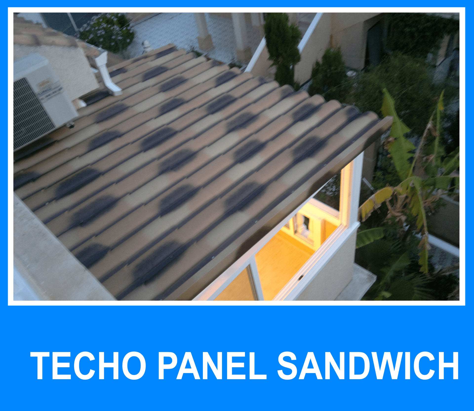 Techado de sandwich teja