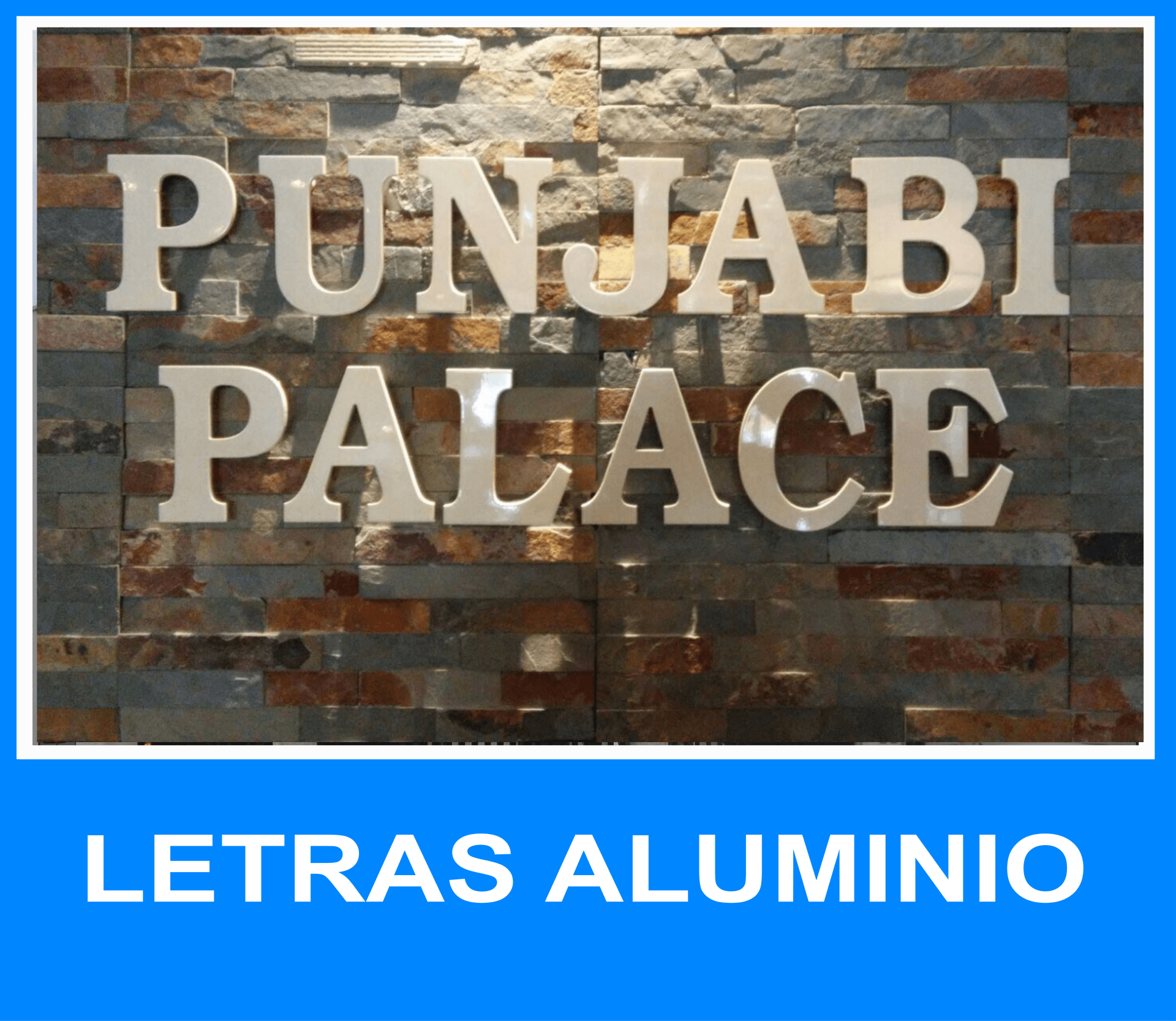 Letras aluminio retroiluminadas