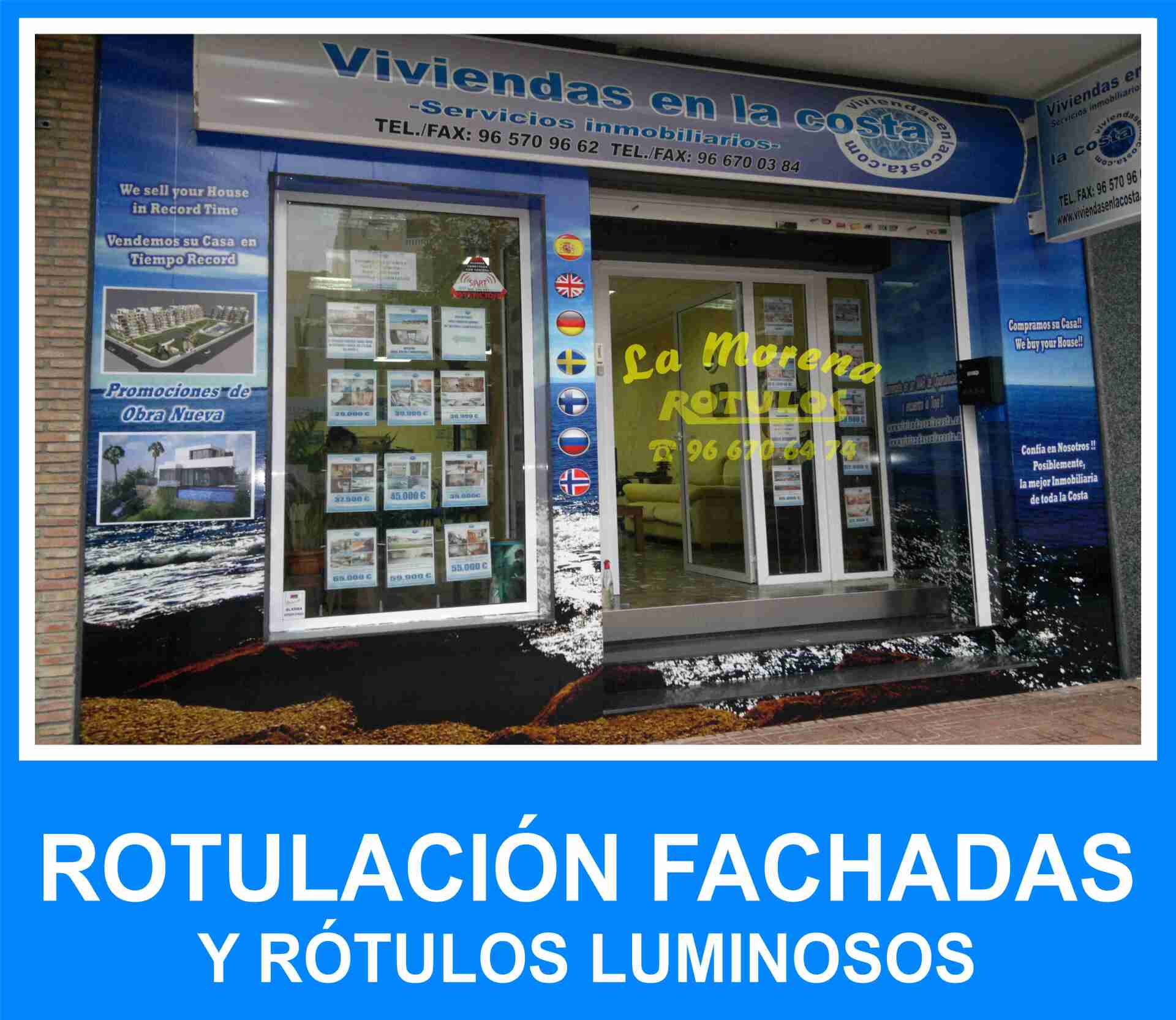 ROTULOS LA MORENA Rotulación de fachadas, Luminosos, Cratelería