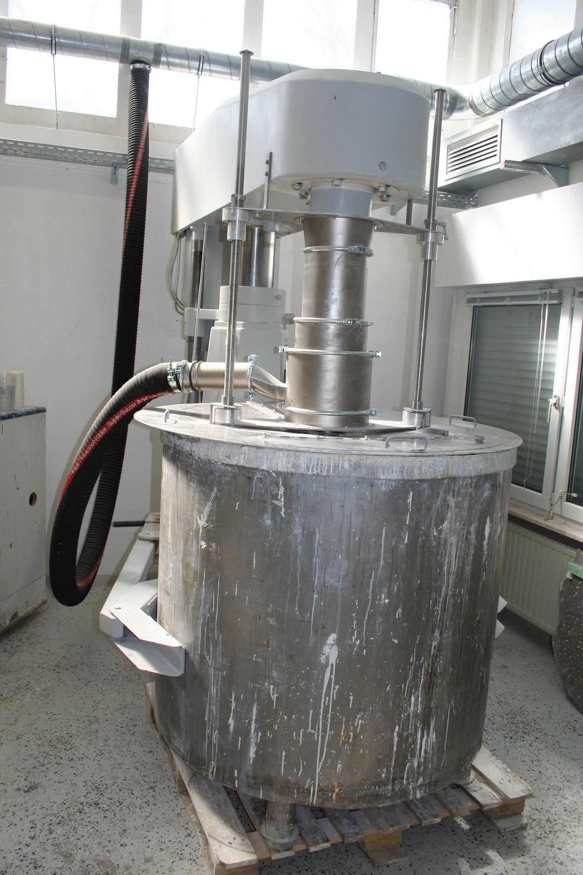 Rührwerk in Arbeitsposition