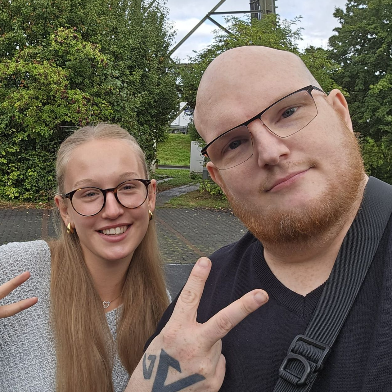 Links im Bild Tamina Fecher, Rechts im Bild, Jens Siol