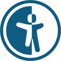 Logo für Barrierefreiheit, Mensch mit Kreis auf erschiedenen arben.